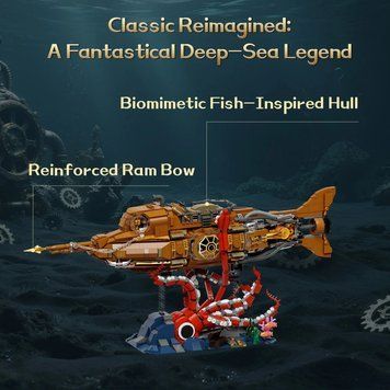 Блочный конструктор Pantasy Steampunk Наутилус (85029) 640638ua фото