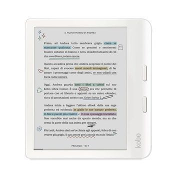 Електронна книга з підсвічуванням Rakuten Kobo Clara Colour 32 GB W-FI White (N428-KU-WH-K-CK) 517560 фото