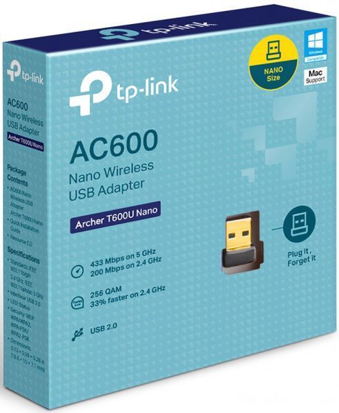 Wi-Fi адаптер TP-Link Archer T600U Nano 632446ua фото