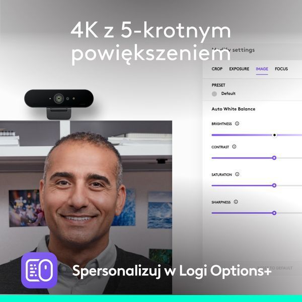 Веб-камера Logitech Brio 4K (960-001718) 590159 фото