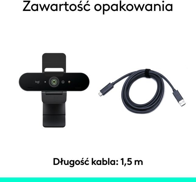 Веб-камера Logitech Brio 4K (960-001718) 590159 фото