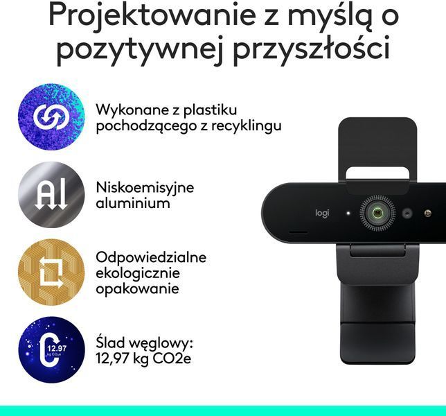 Веб-камера Logitech Brio 4K (960-001718) 590159 фото