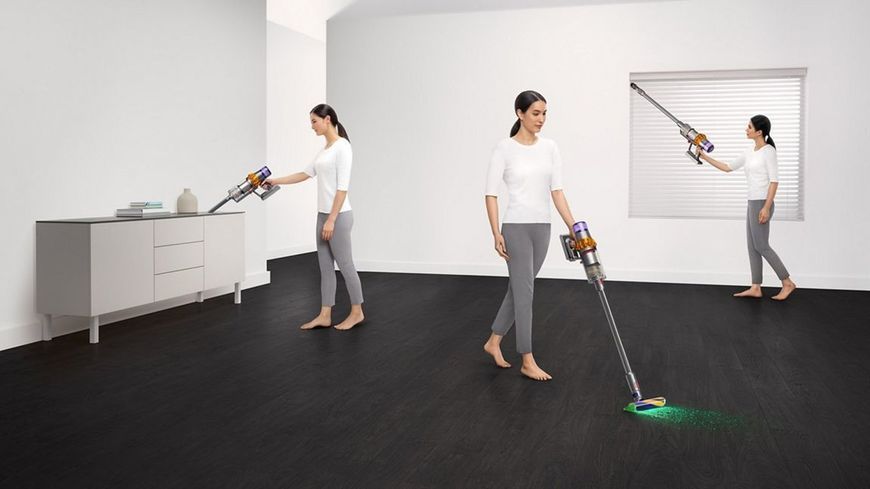 Вертикальний + ручний пилосос (2в1) Dyson V15 Detect Absolute 2023 Gold/Gold (447000-01) 528400 фото