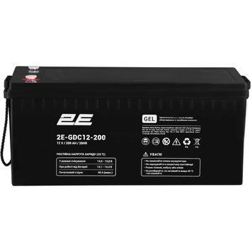 Акумулятор для ДБЖ/інвертора 2E GEL 12V 200Ah (2E-GDC12-200) 632463ua фото