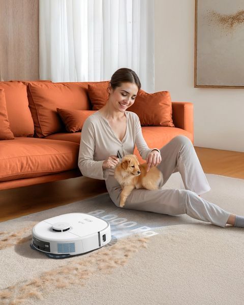 Робот-пылесос с влажной уборкой Eufy Robovac X10 Pro Omni White 617615 фото