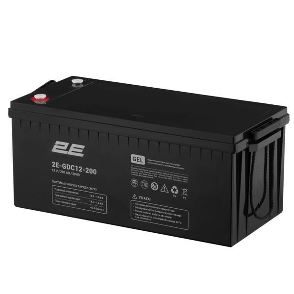 Акумулятор для ДБЖ/інвертора 2E GEL 12V 200Ah (2E-GDC12-200) 632463ua фото