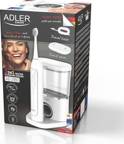 Электрическая зубная щетка Adler AD 2180W 556626 фото