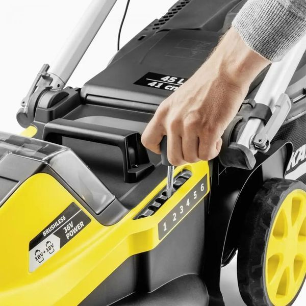 Газонокосарка акумуляторна Karcher LMO 4-18 Dual Battery Set (1.445-421.0) 585572 фото