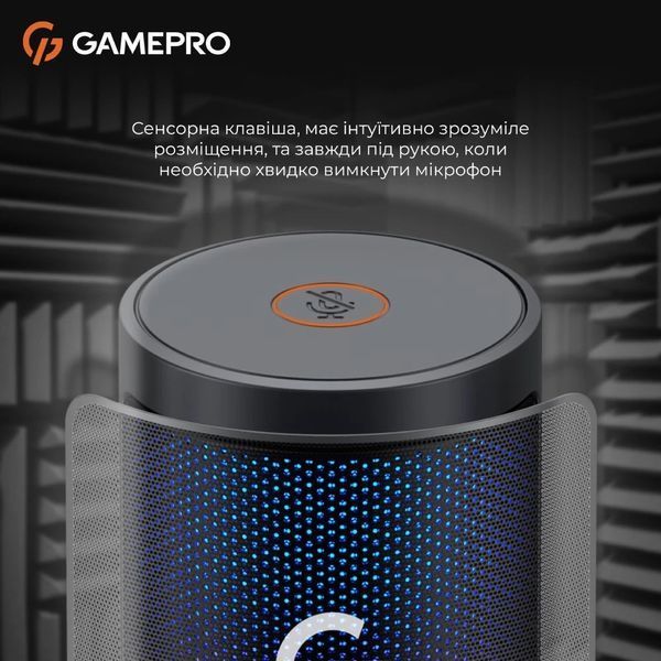 Мікрофон для ПК/ для стрімінгу, подкастів GamePro UGM105B Black 578886ua фото