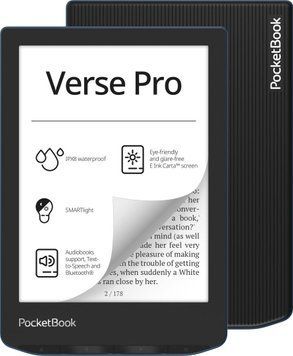 Електронна книга з підсвічуванням PocketBook 634 Verse Pro Azure (PB634-A-CIS, PB634-A-WW) 557236ua фото