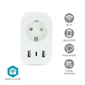 Розумна розетка Nedis WIFIP151FWT 588025 фото