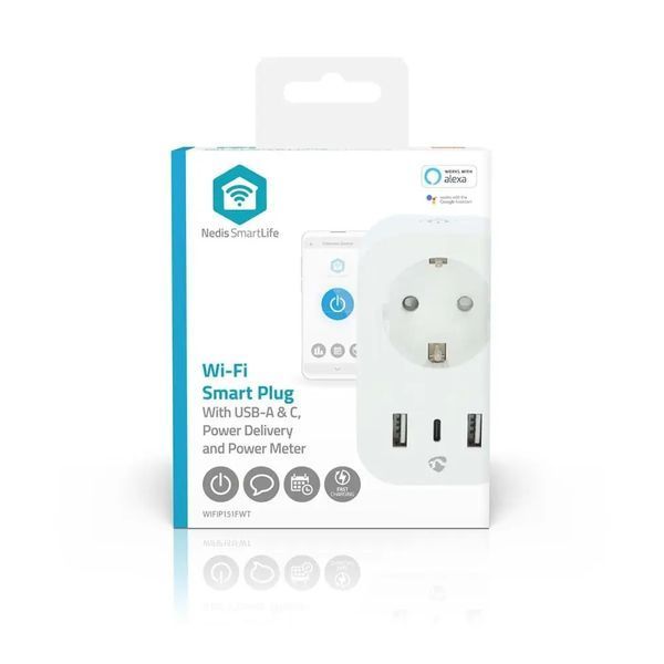 Розумна розетка Nedis WIFIP151FWT 588025 фото