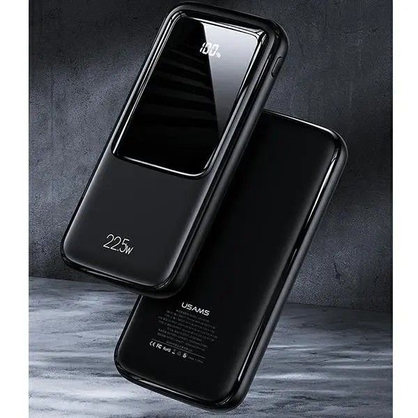 Внешний аккумулятор (павербанк) Usams PB58 10000mAh 22.5W Black (10KCD16101) 616758 фото