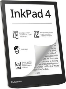 Електронна книга з підсвічуванням PocketBook InkPad 4 Silver (PB743G-U-WW) 517555ua фото