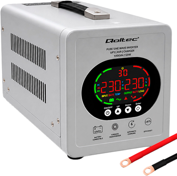 Лінійно-інтерактивний ДБЖ Qoltec Pure Sine Wave 1000VA/720W (50451) 649029 фото