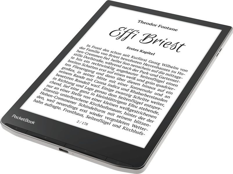 Електронна книга з підсвічуванням PocketBook InkPad 4 Silver (PB743G-U-WW) 517555ua фото