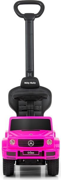 Каталка с отцовской ручкой Milly Mally Mercedes G350d Pink 643968 фото