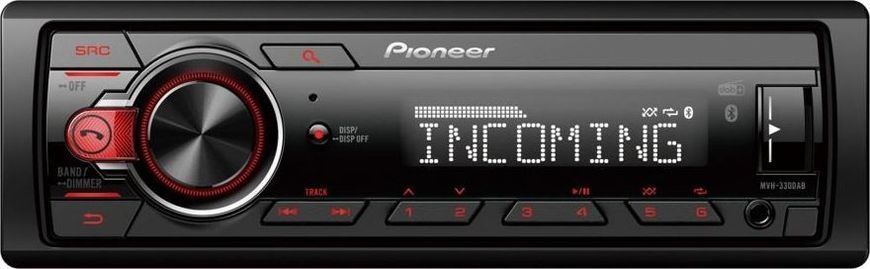 Бездискова MP3-магнітола Pioneer MVH-330DAB 352415 фото