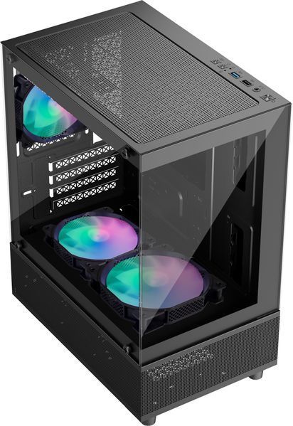 Корпус 1stPlayer Mi2-A-BK-2F7R-1F7 Black 578478ua фото