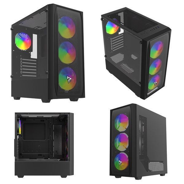 Корпус Savio Noctis Flow RGB X1 Black 651454 фото