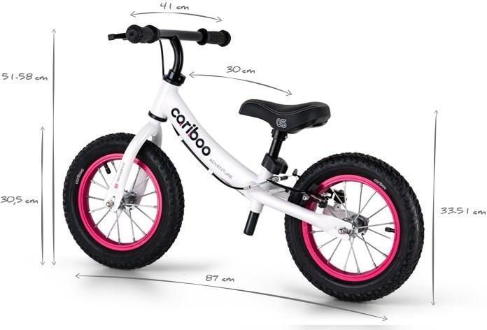 Беговел Cariboo Adventure White/Pink 602658 фото