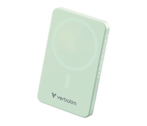 Внешний аккумулятор (павербанк) Verbatim Charge n Go Essentials Magnetic Wireless 5000 MAh Green (32226) 615179 фото