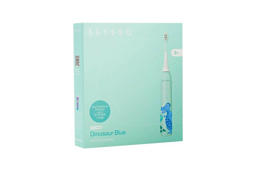 Электрическая зубная щетка Seysso Dinosaur Green/Blue 616515 фото