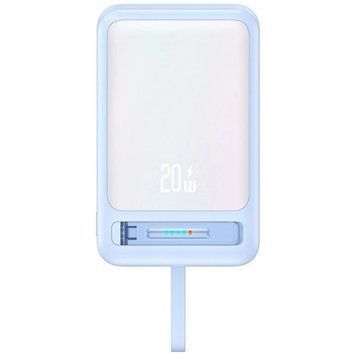 Зовнішній акумулятор (павербанк) Usams US-CD219 10000mAh 20W Blue 616764 фото