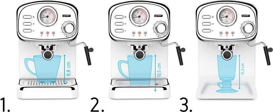 Кофеварка рожковая эспрессо Yoer Breve EM01W 368503 фото