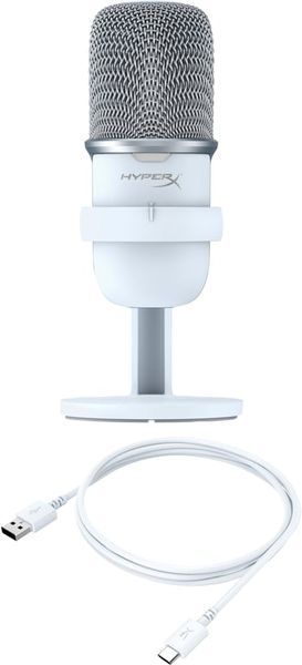 Микрофон для ПК/для стриминга, подкастов HyperX SoloCast White (MIK-HYX-007) 526721 фото