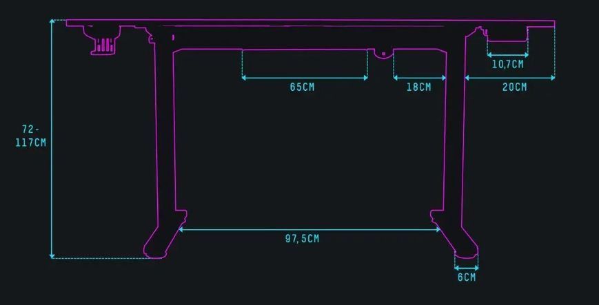 Геймерський ігровий стіл Ultradesk Level V2 Green 510500 фото