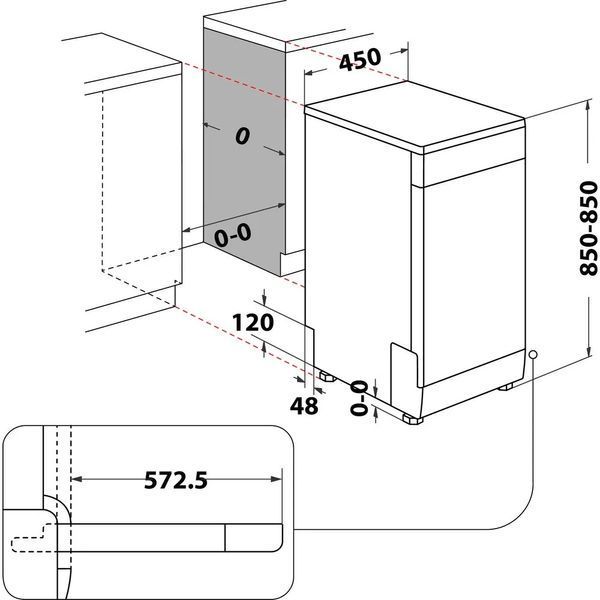 Посудомоечная машина Whirlpool WSFO 3O34 PF X 461589 фото
