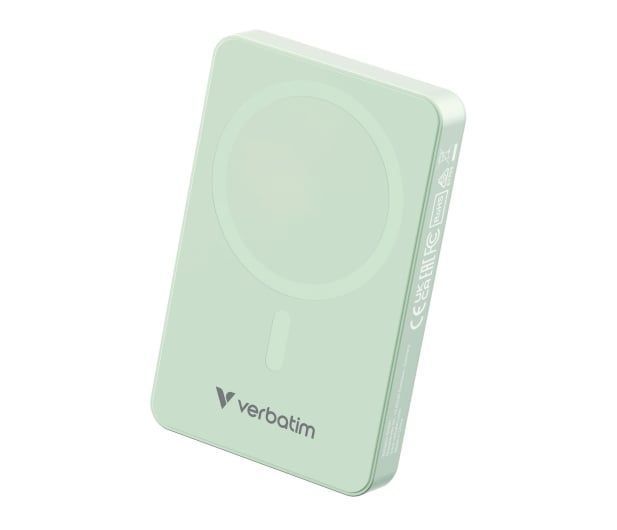 Внешний аккумулятор (павербанк) Verbatim Charge n Go Essentials Power Bank Magnetic Wireless 10000 MAh Green (32228) 615181 фото