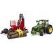 Масштабная модель Bruder John Deere 7R 350 с прицепом, краном и бревнами (03154) 643916 фото 2